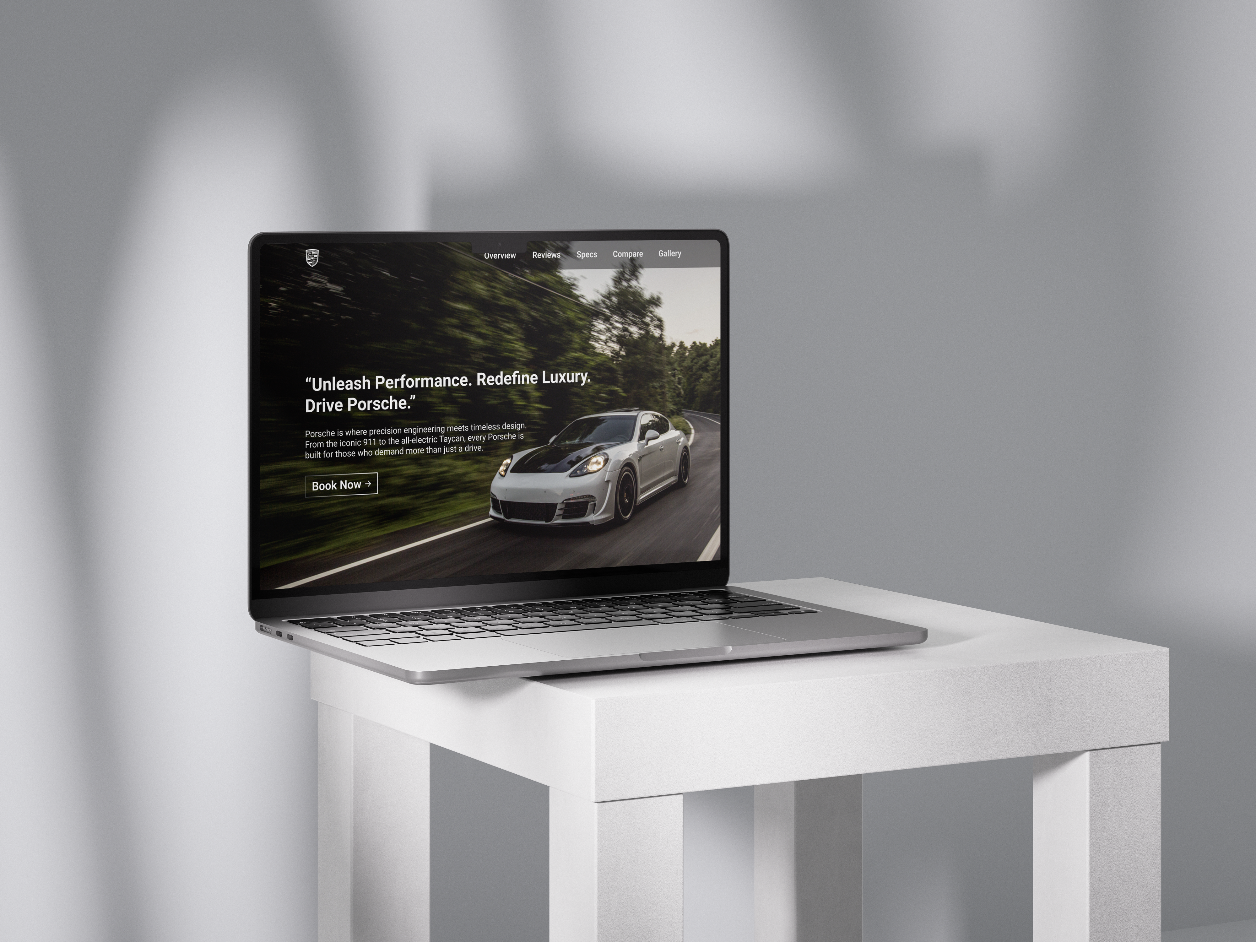 Car Website With Parallax Effect